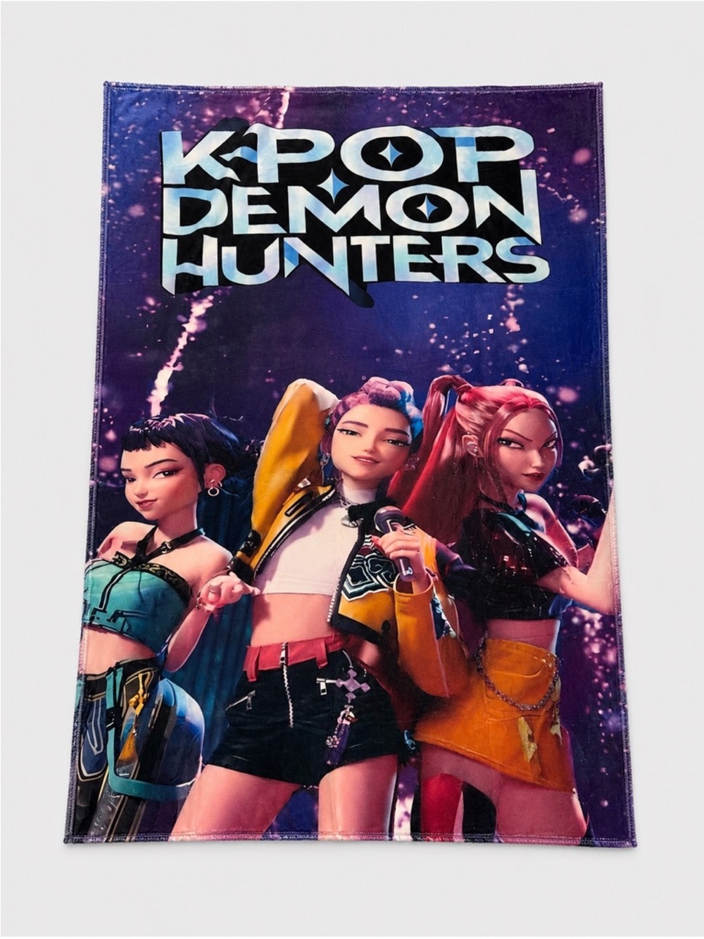 KPOP Demon Hunters Soft Plush Blanket - Brand New in Packaging